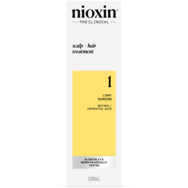 Nioxin System 1 Scalp & Hair Leave-In Treatment for Natural Hair with Light Thinning 100ml Hot on Sale