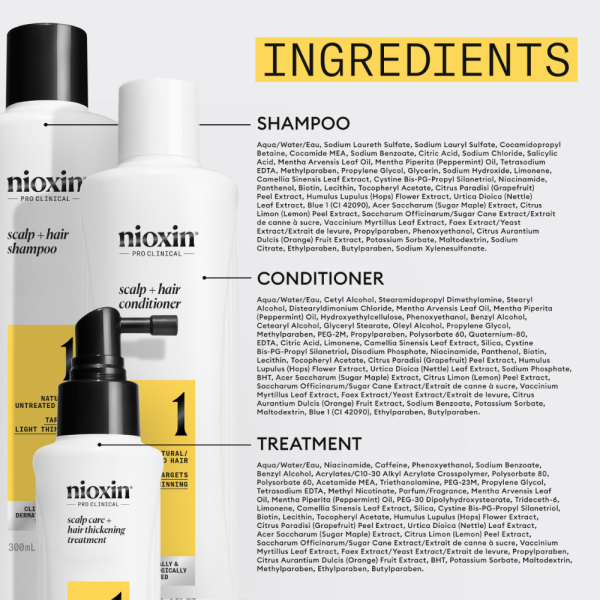 Nioxin System 1 Hair Starter Kit for Natural Hair with Light Thinning Online Hot Sale