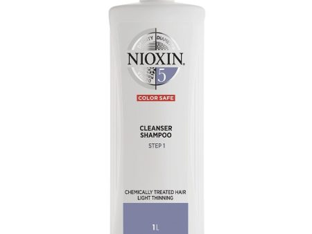 Nioxin System 5 Cleanser Shampoo for Chemically Treated Hair with Light Thinning 1000ml Sale