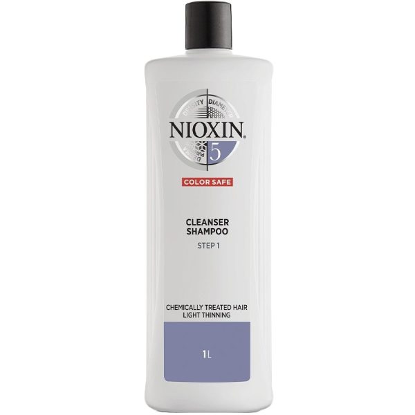 Nioxin System 5 Cleanser Shampoo for Chemically Treated Hair with Light Thinning 1000ml Sale