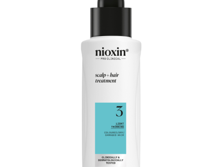 Nioxin System 3 Scalp & Hair Leave-In Treatment for Coloured Hair with Light Thinning 100ml Online Hot Sale