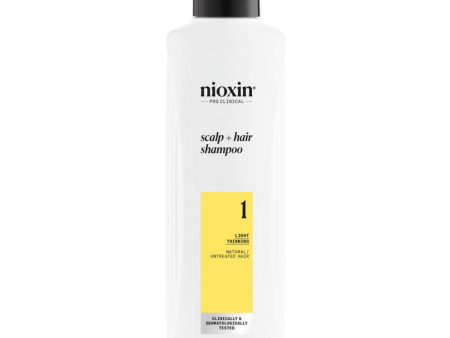 Nioxin System 1 Cleanser Shampoo for Natural Hair with Light Thinning 300ml Fashion