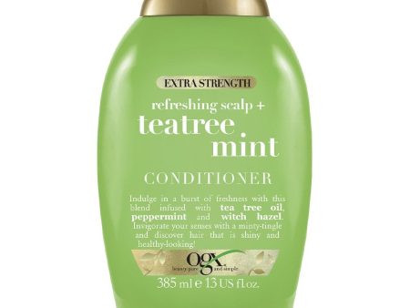 OGX Refreshing Scalp+ Tea Tree Mint Extra Strength Scalp Conditioner 385ml Sale