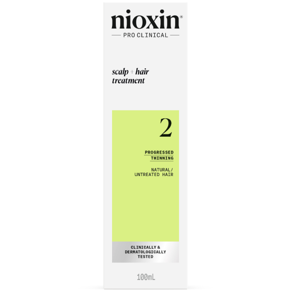 Nioxin System 2 Scalp & Hair Leave-In Treatment for Natural Hair with Progressed Thinning 100ml Supply