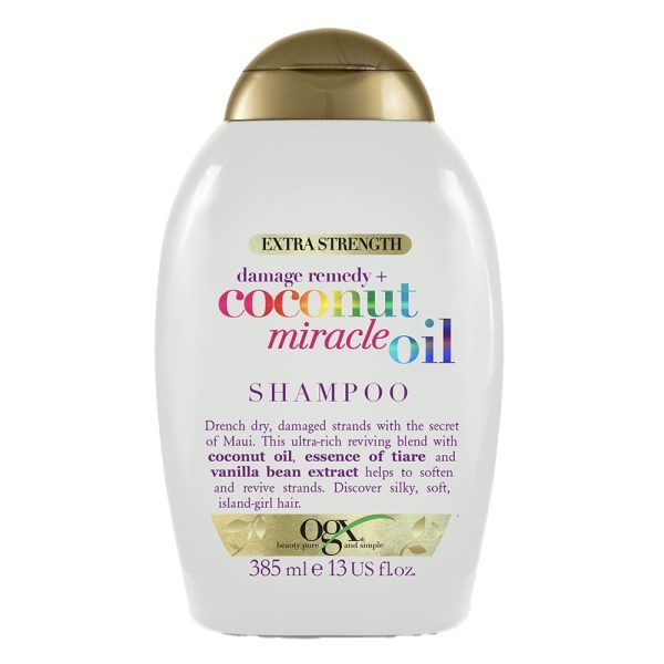 OGX Damage Remedy+ Coconut Miracle Oil Damage Repair Shampoo 385ml Hot on Sale