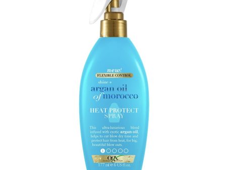 OGX Shine+ Argan Oil Of Morocco Heat Protect Spray 177ml For Cheap